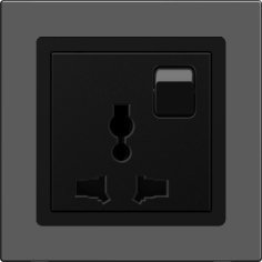 3 Pin Universal Socket with Switch