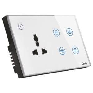 Smart 4 Gang Switch With Socket (DGPS04)